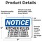 Signmission Kitchen Rules If You Spill It Wipe It If, 7 in W x Rectangle, Vinyl Decal OS-2PACK-NS-D-57-L-13908 - alternate 2